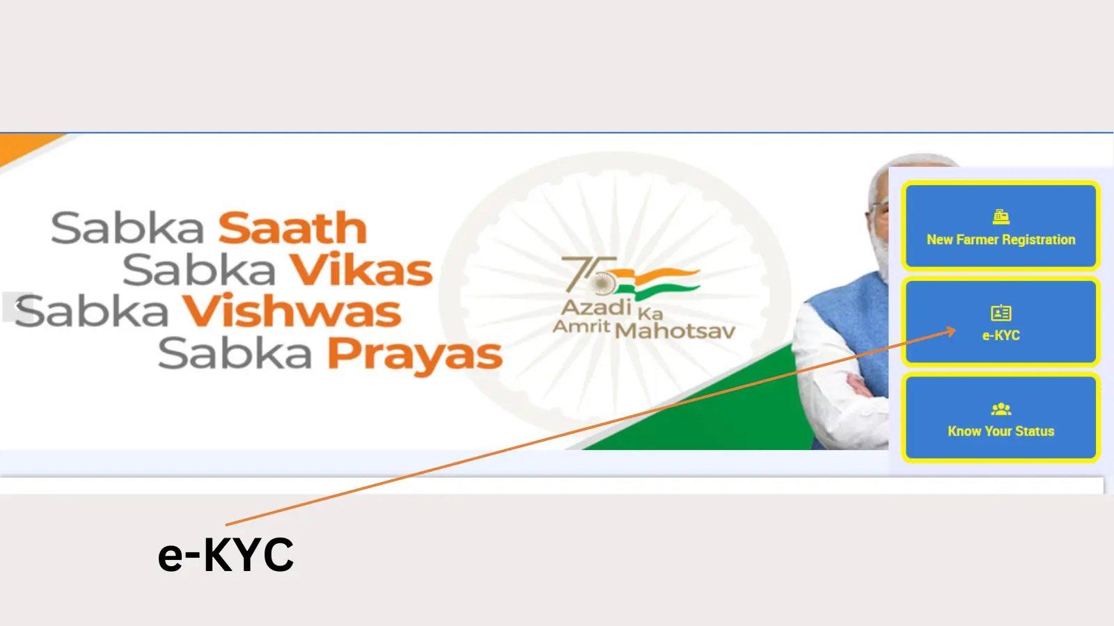 पीएम किसान ई-केवाईसी प्रक्रिया